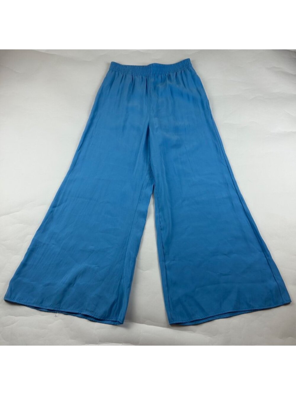 Melloday Sky Blue High Rise Wide Leg Summer Pant S